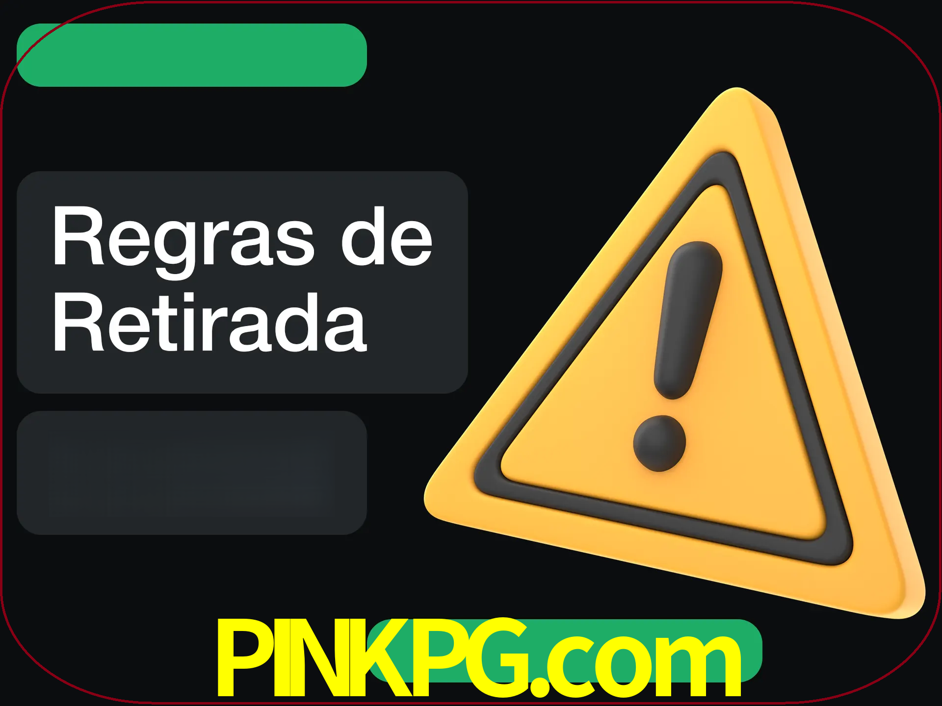 Leia as regras antes de fazer primeiro comdawal.